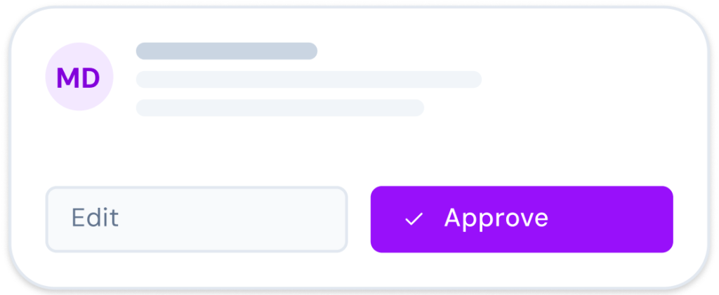 Notiro clinician review interface screenshot