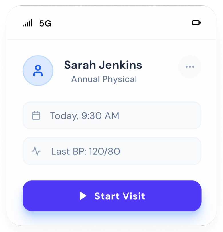 AI ambient listening capturing patient conversation