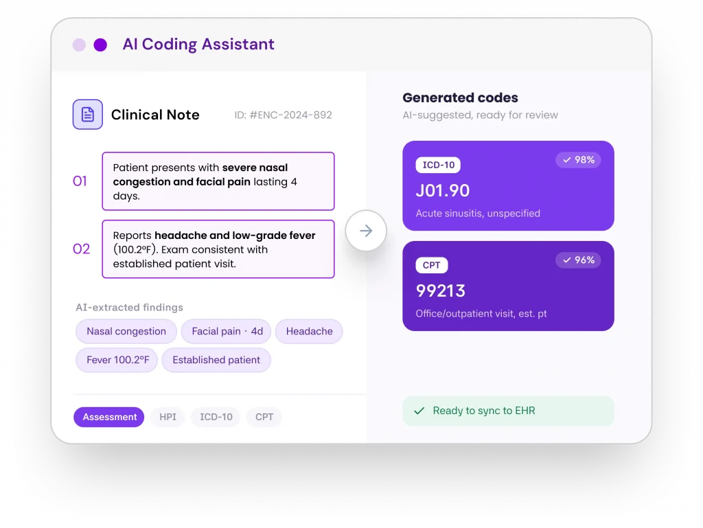 AI Medical Coding Hero Img1