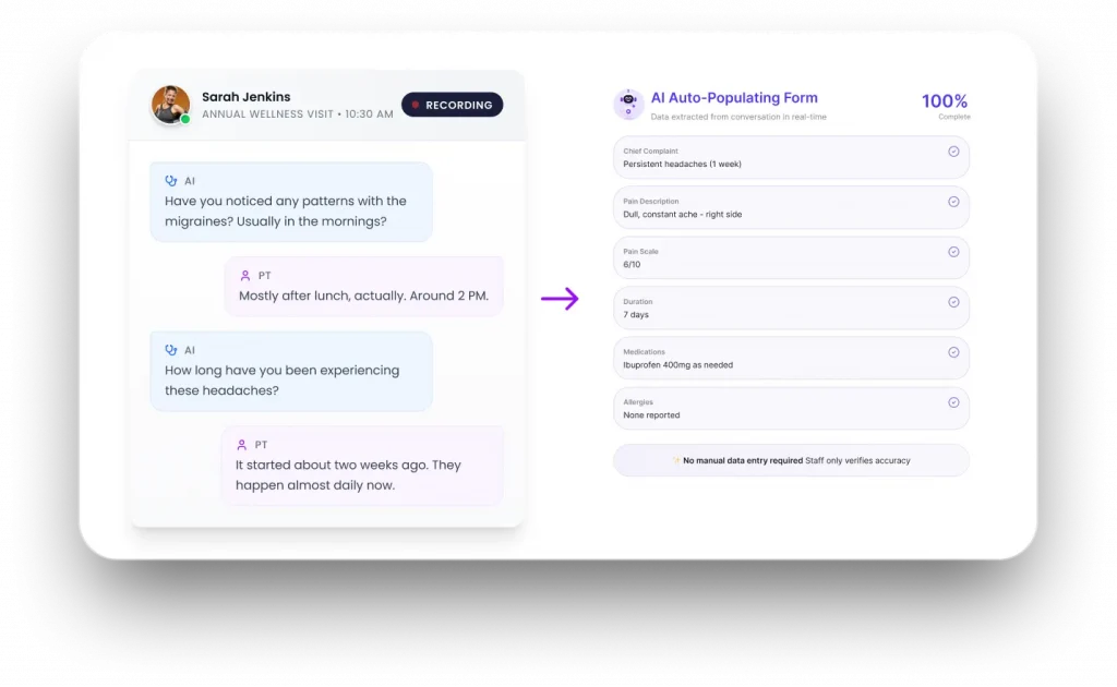 Hero Image AI Patient Intake